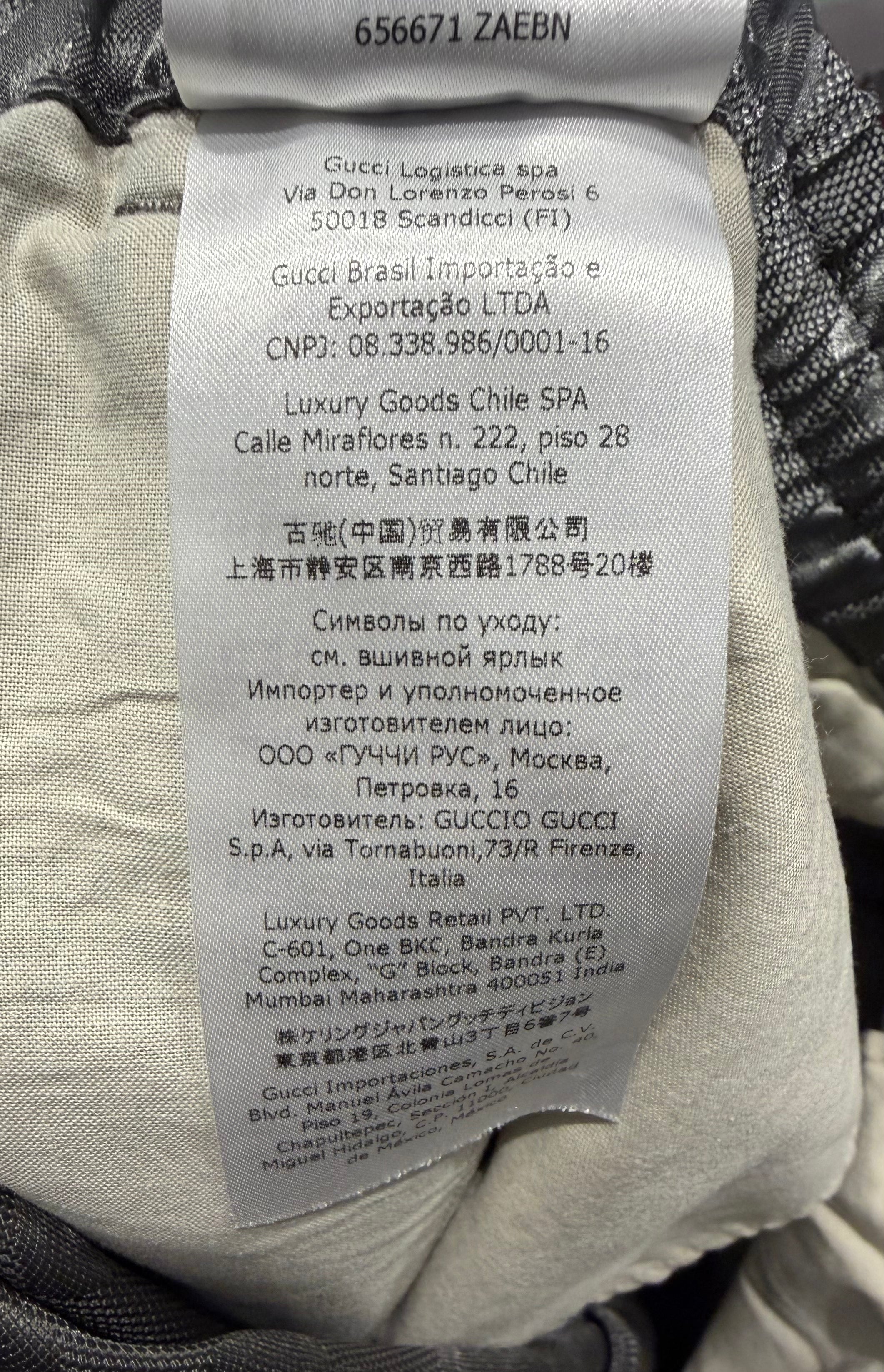 GG Nylon Grey Parka Pants