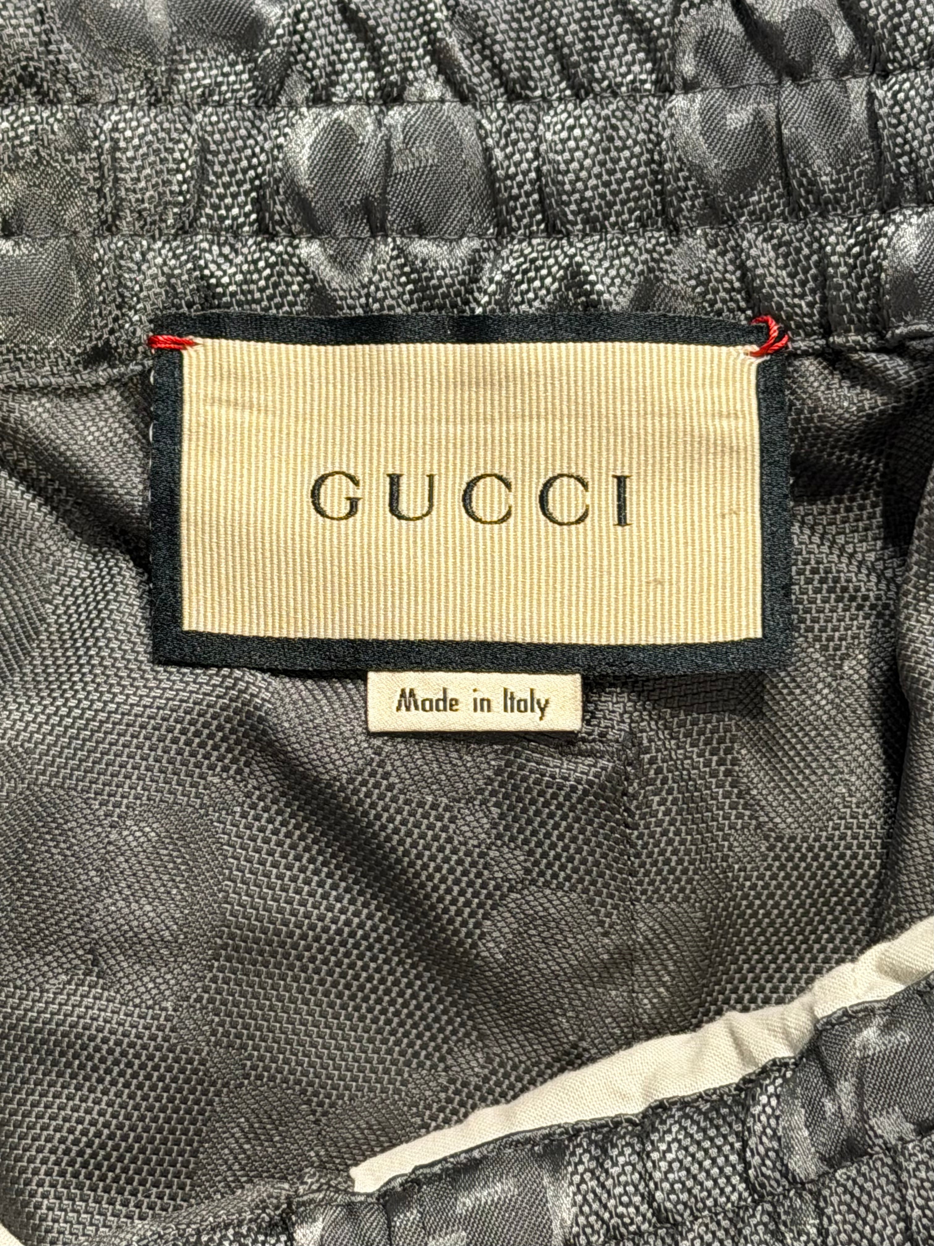 GG Nylon Grey Parka Pants