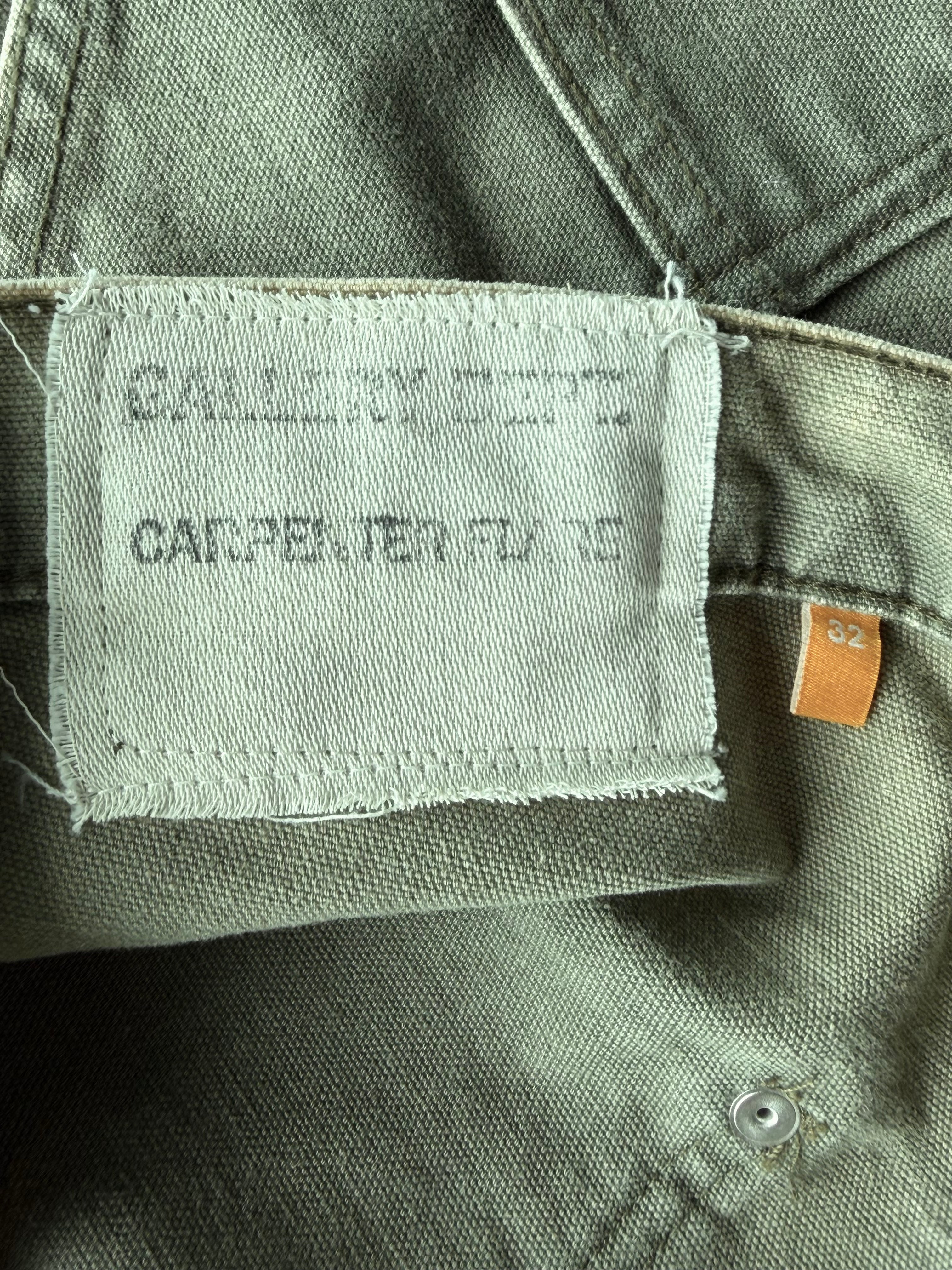 Moss Green LA Flare Carpenter Pants