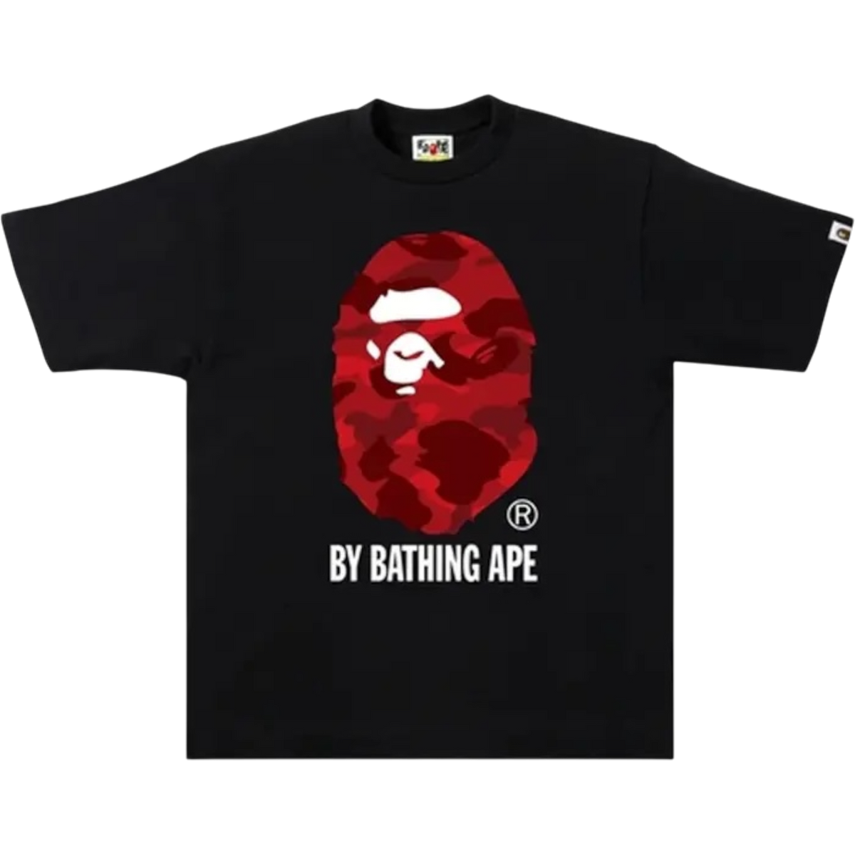 Black Red Color Camo By Bathing Ape Tee