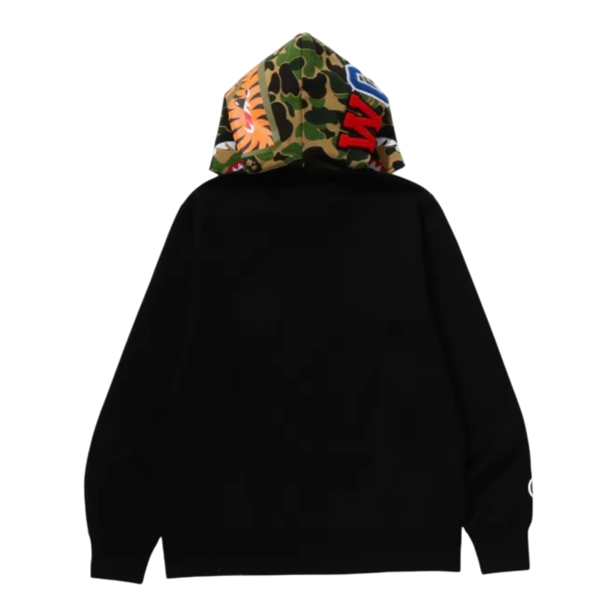 Black & Green Camo Shark Full Zip Hoodie