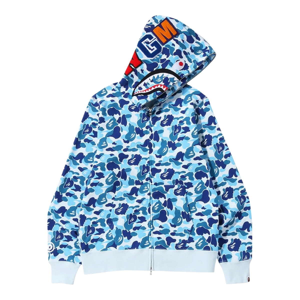 ABC Camo Shark Full Zip Hoodie (SS23) Blue