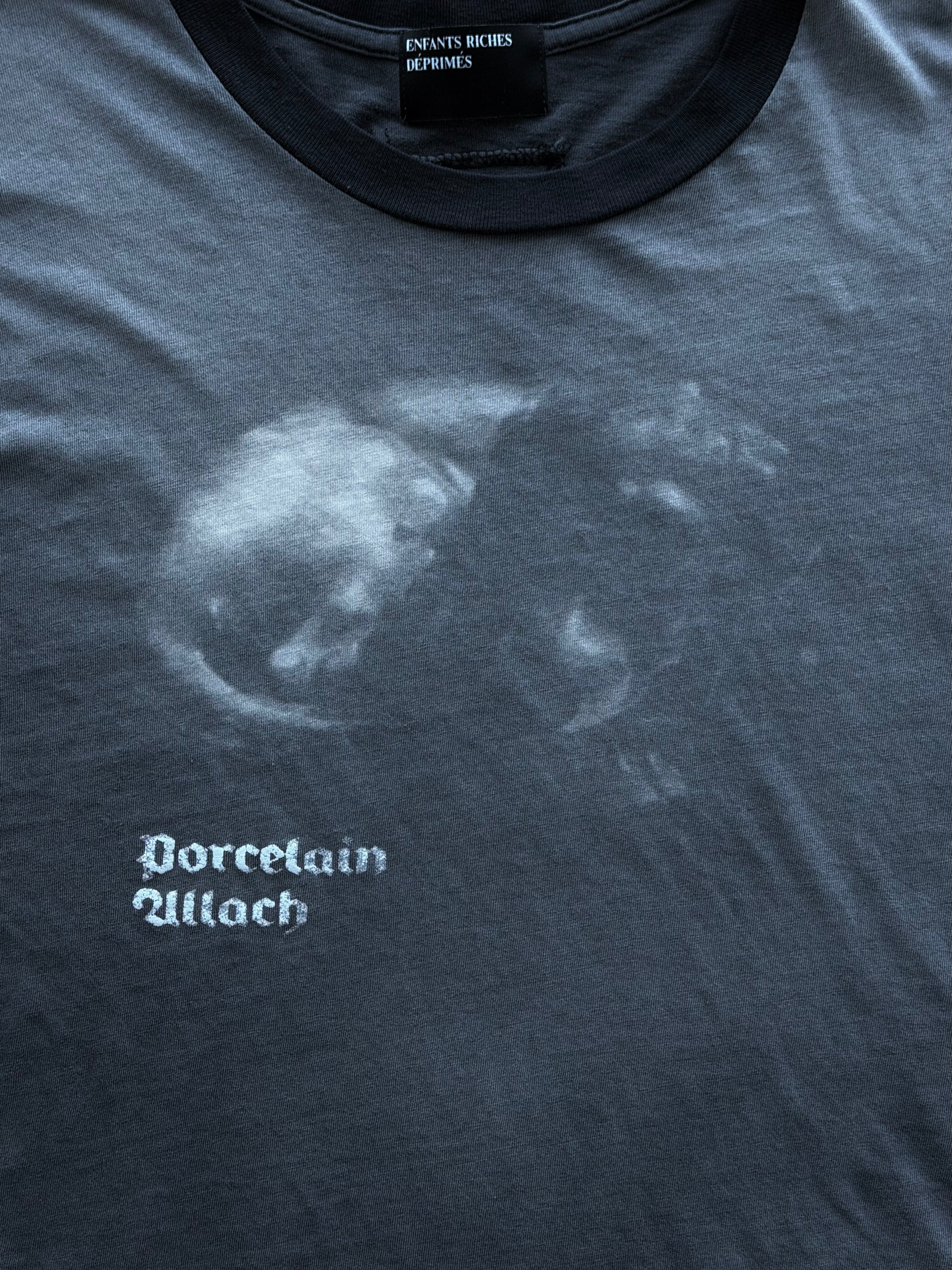 Porcelain Dog Patch Printed Ringer T-Shirt