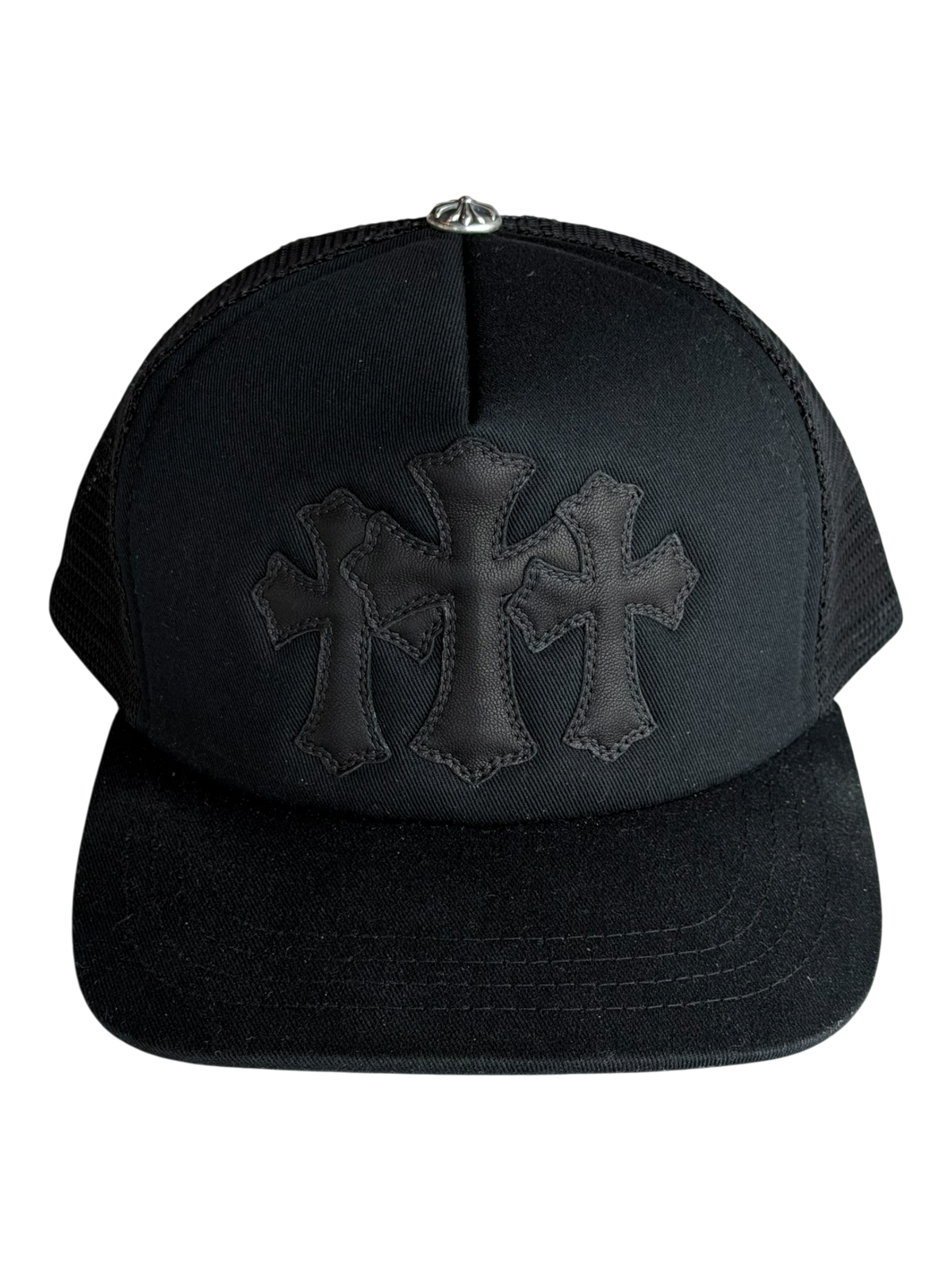 Triple Cross Cemetery Trucker Hat Black