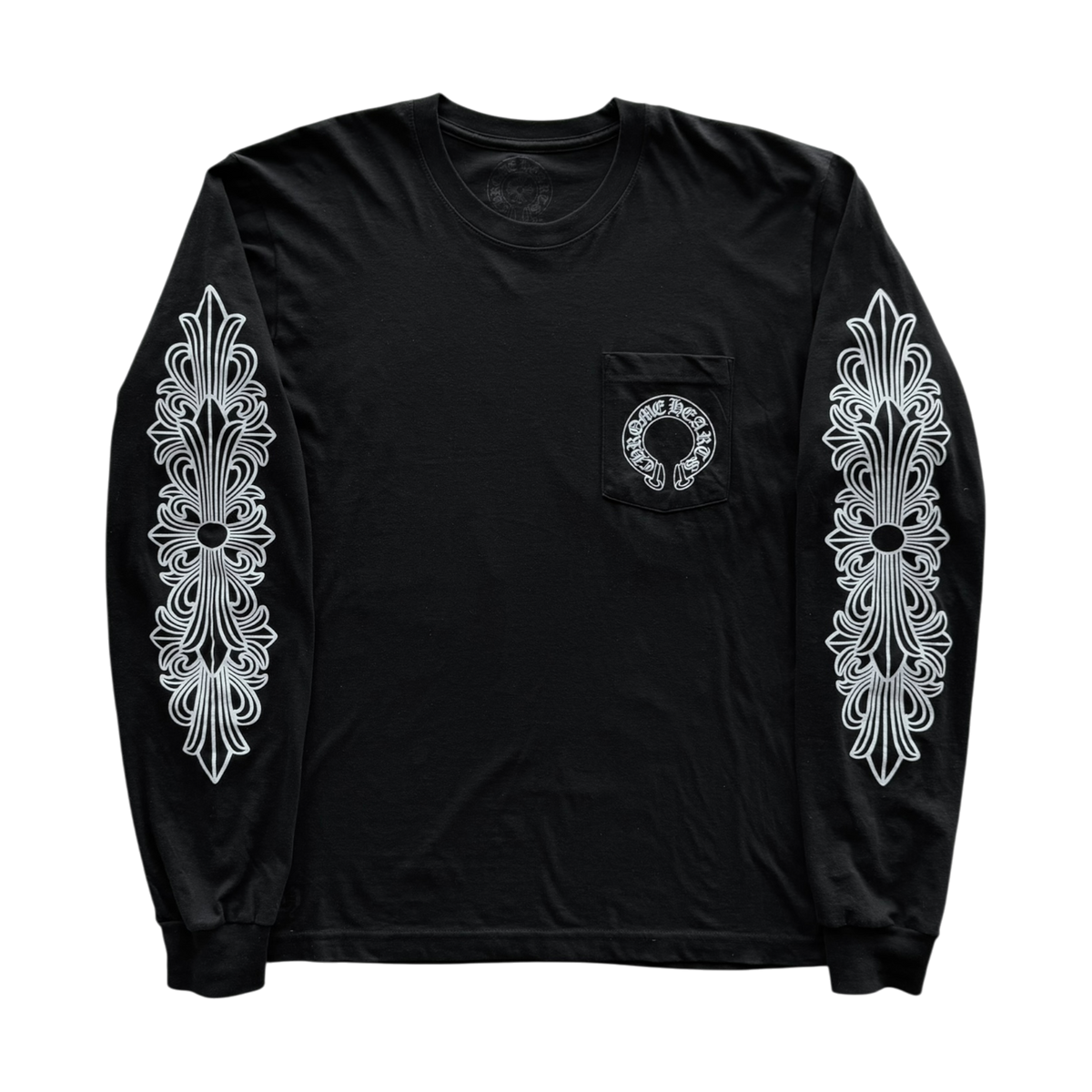 Horseshoe Floral Long Sleeve Black