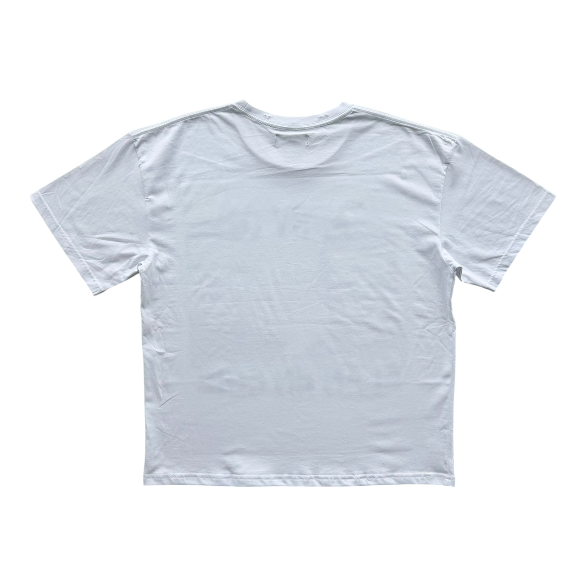 Carry On Distressed Tee White