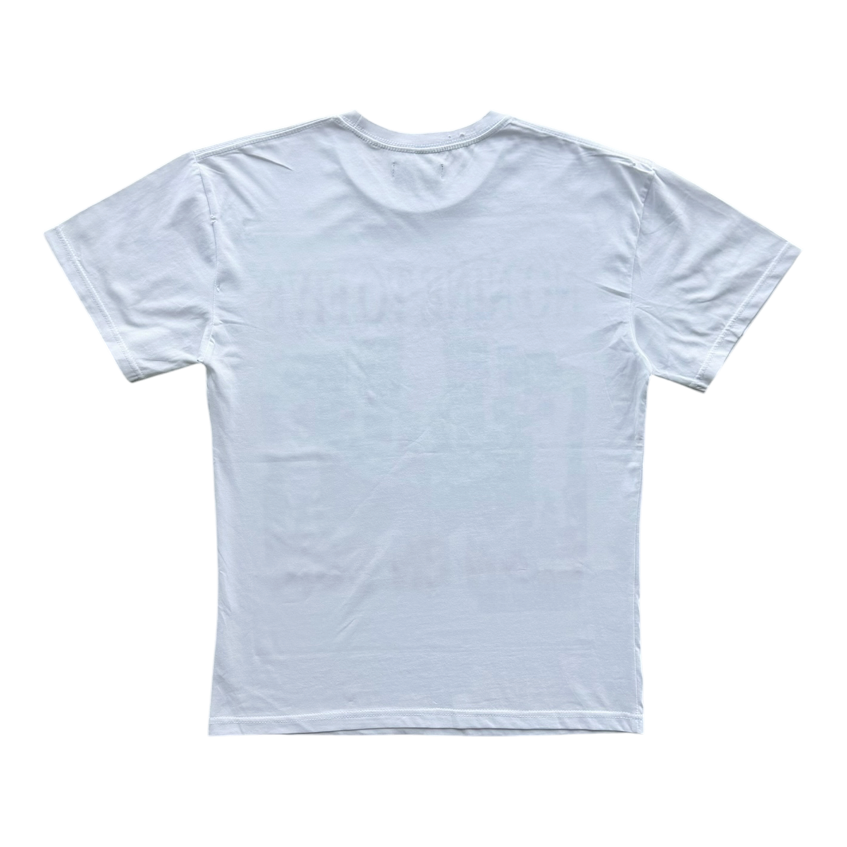 Nine to Five Distressed Tee White