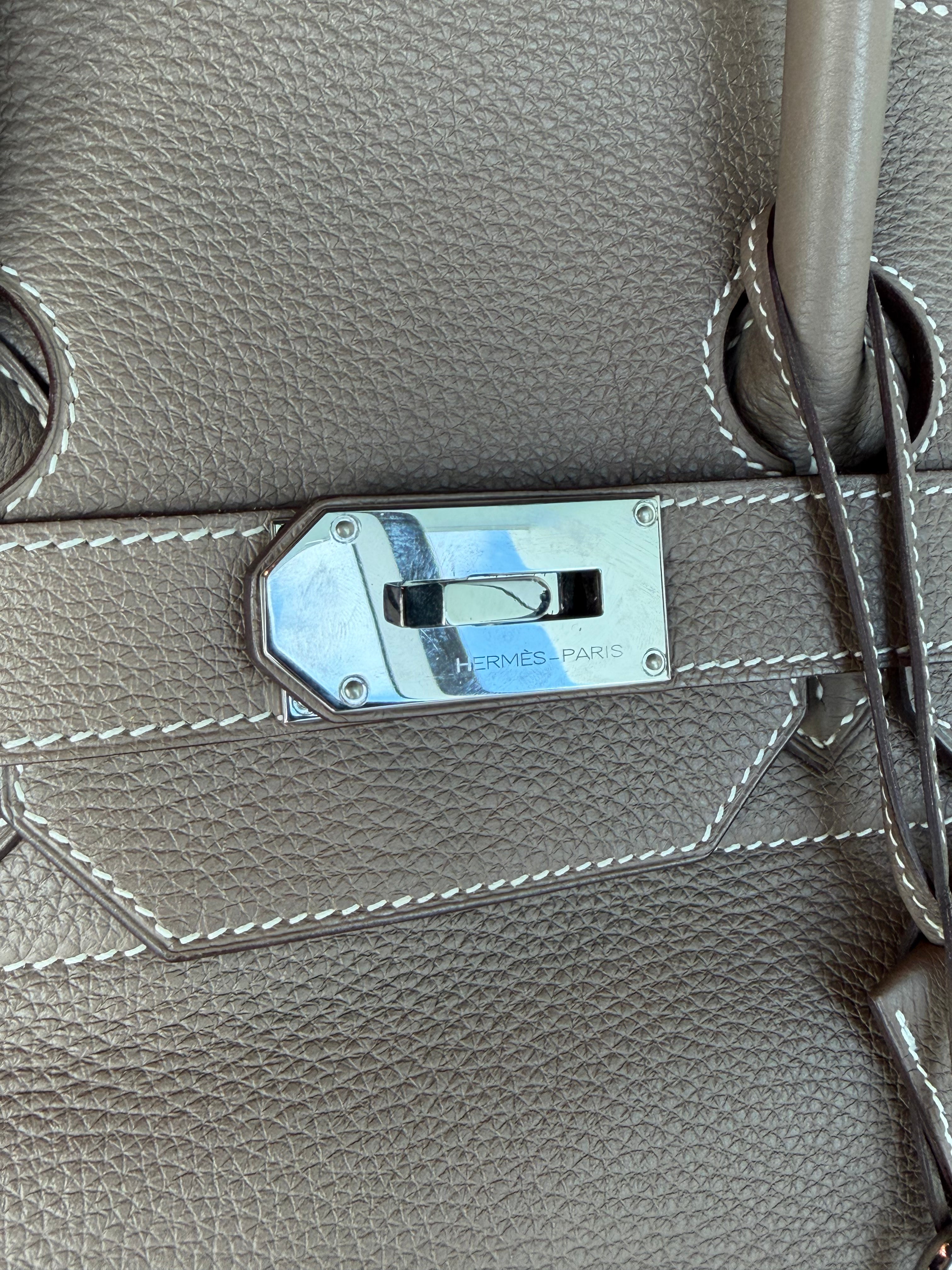 Etoupe Togo & Palladium Hardware Birkin HAC 50