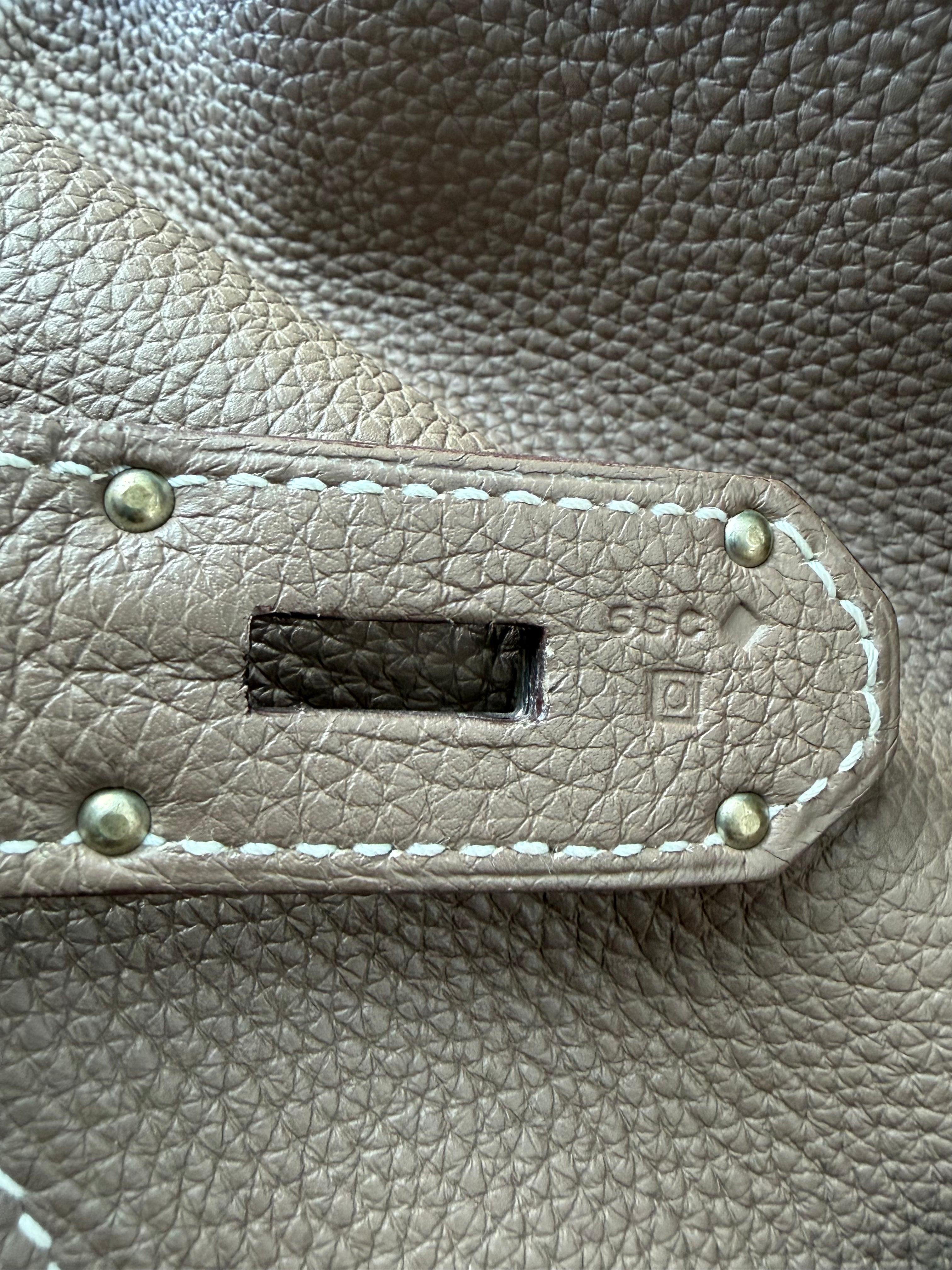 Etoupe Togo & Palladium Hardware Birkin HAC 50