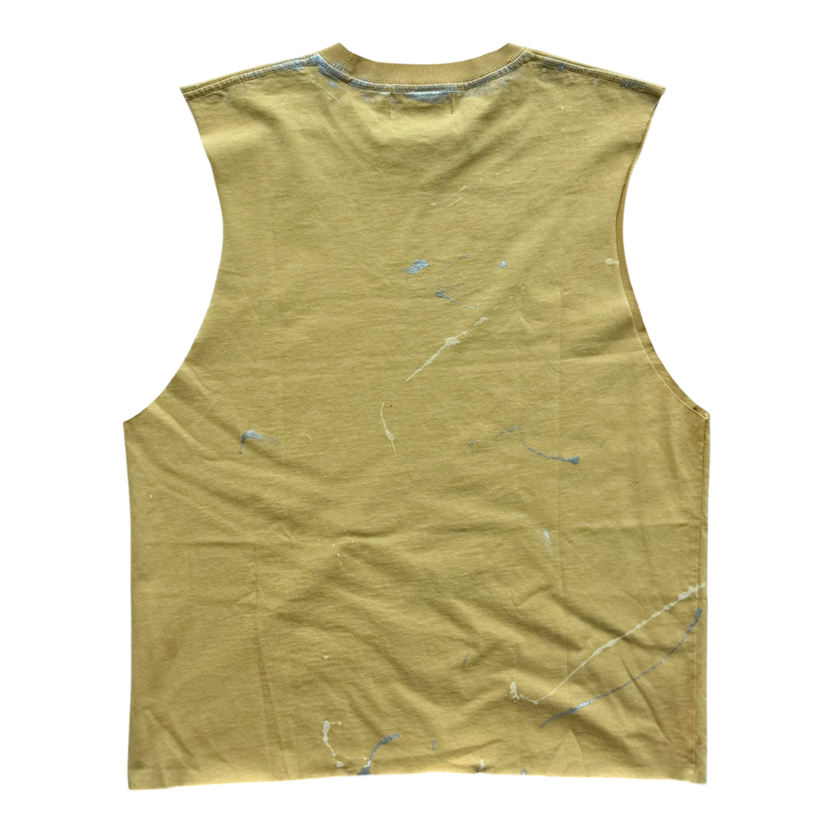 Baby Saint Cut Off Distressed Tee Yellow