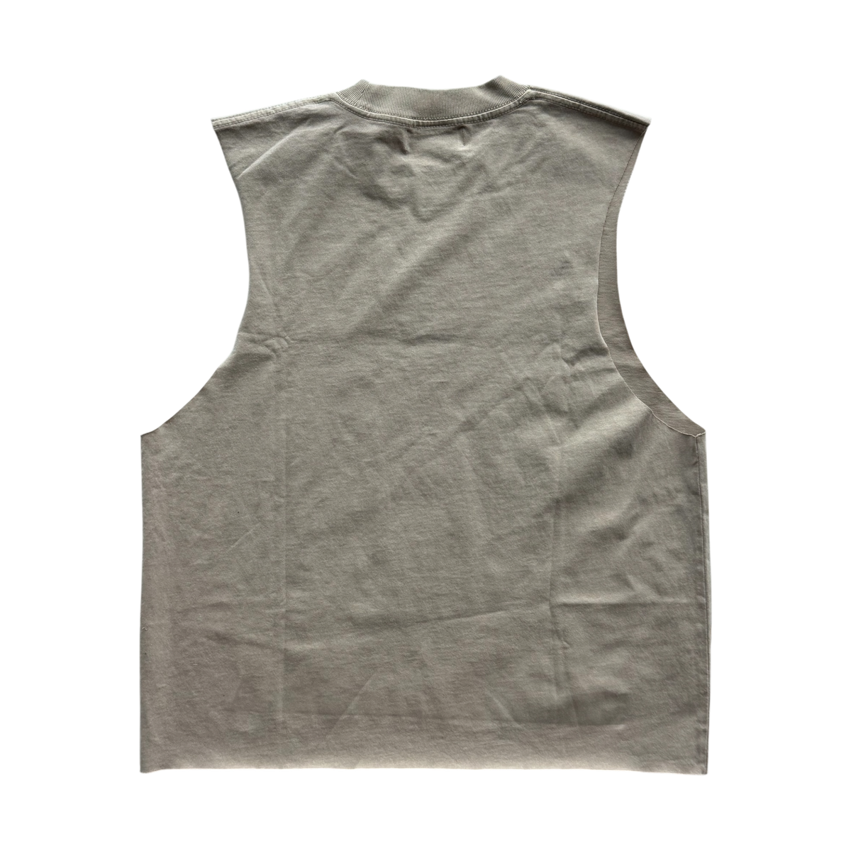 Bad Habits Cut Off Tee Tan
