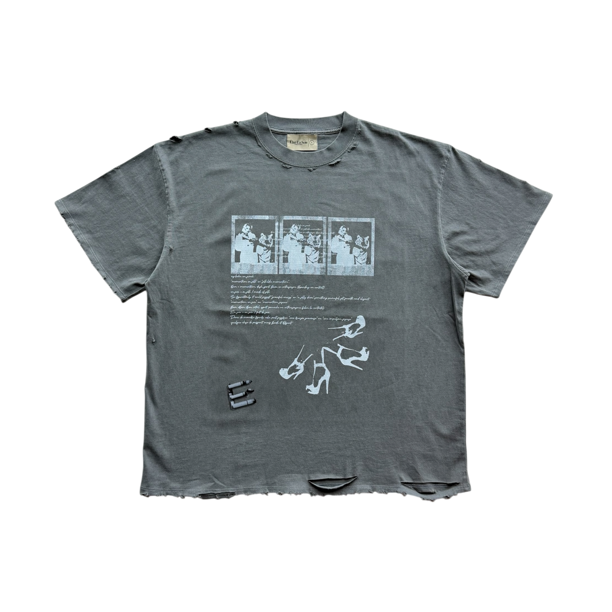 Tiger Photo Ash Grey Tee