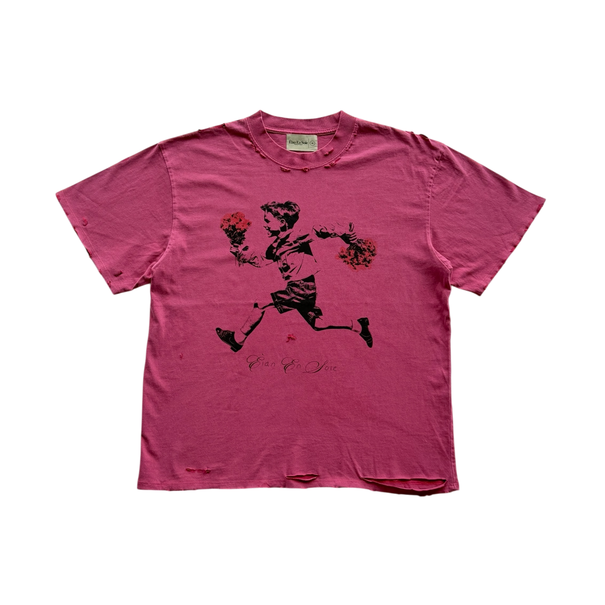 Flower Boy Red Distressed Tee