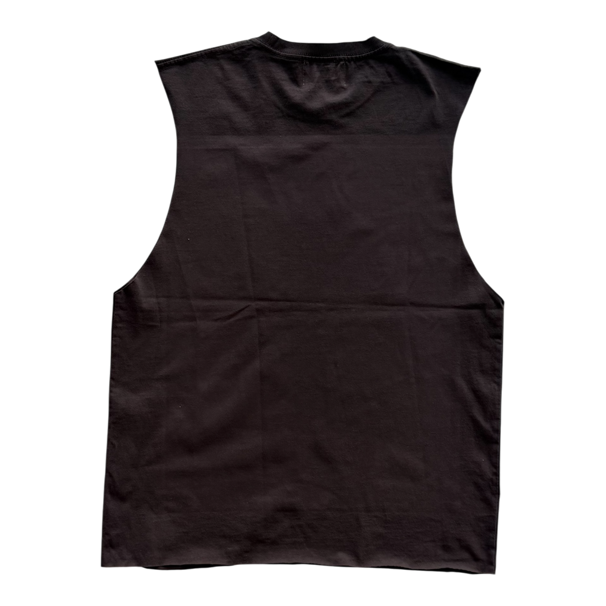 Knockout Cut Off Distressed Tee Brown