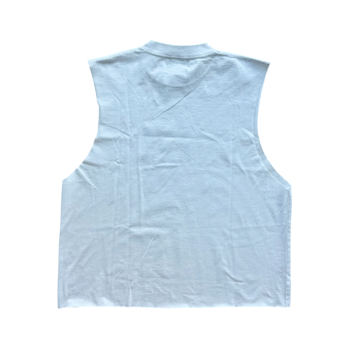 Model Cut Off Tee White