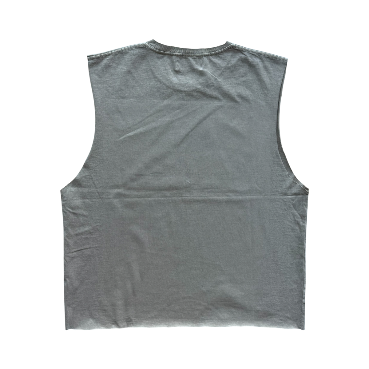 Showtime Cut Off Distressed Tee Tan