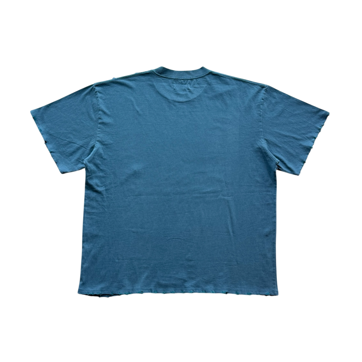 Elan Tourist Washed Blue Distressed Tee