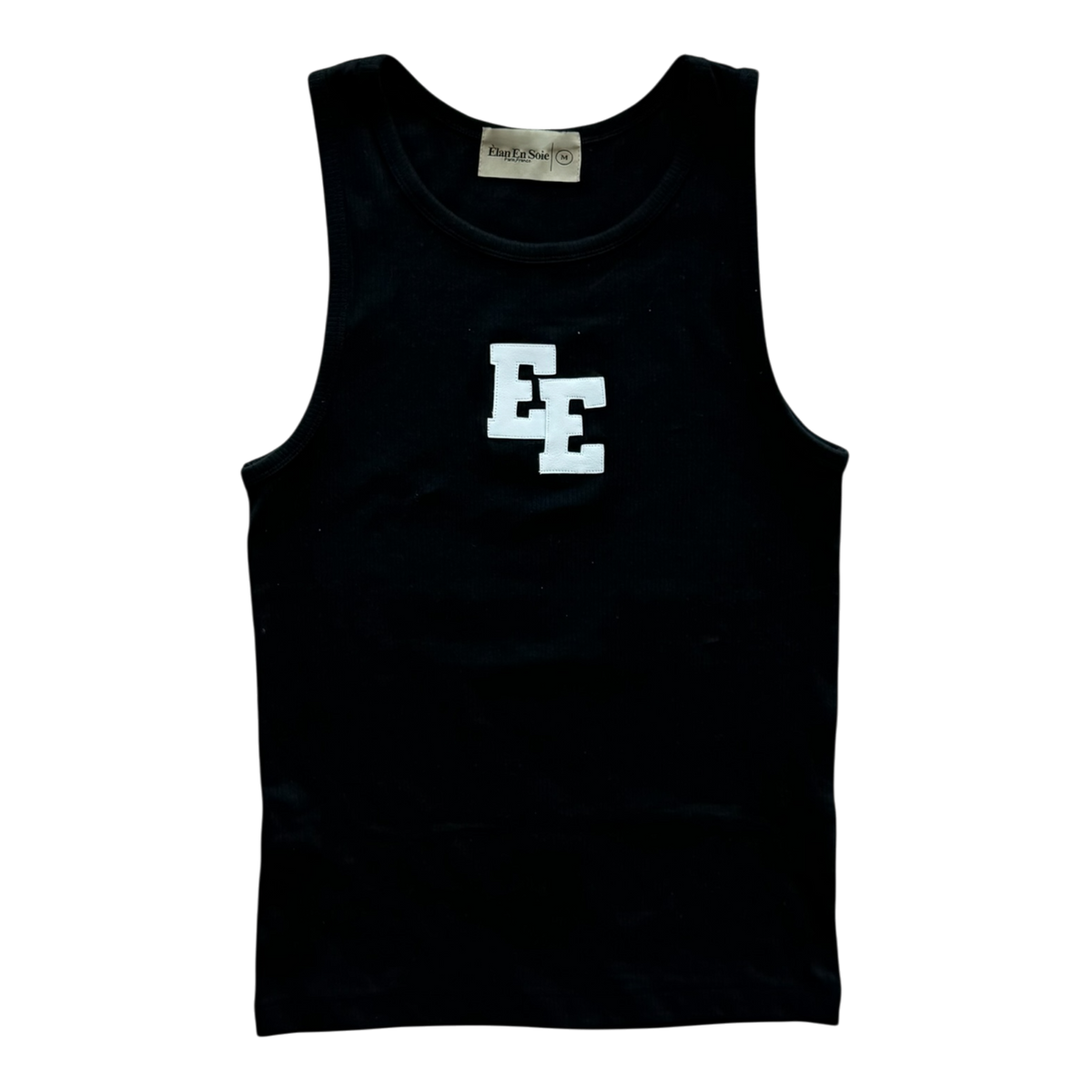 White Patch Black Tank