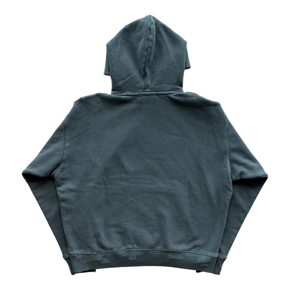 Eyes Distressed Hoodie Grey