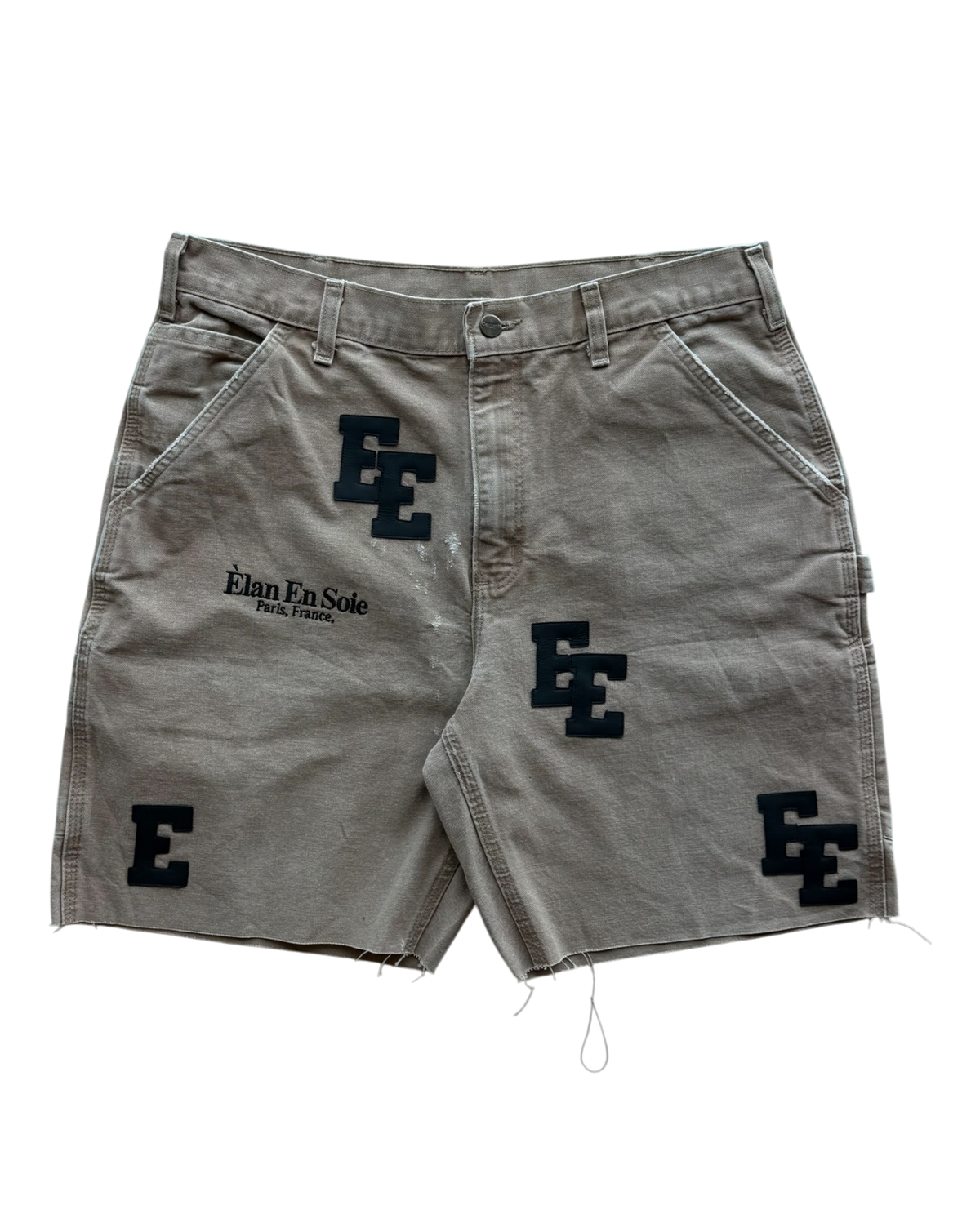 Black Patch Tan Carpenter Shorts