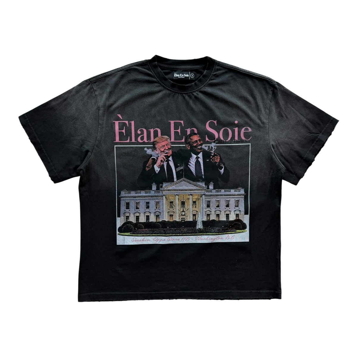 Presidential Distressed Tee Washed Black