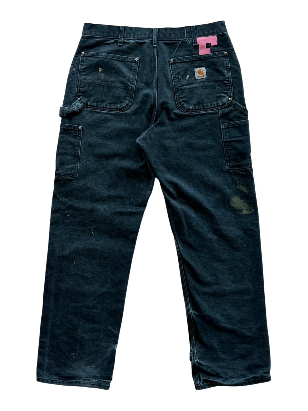 Pink Patch Black Carpenter Jeans