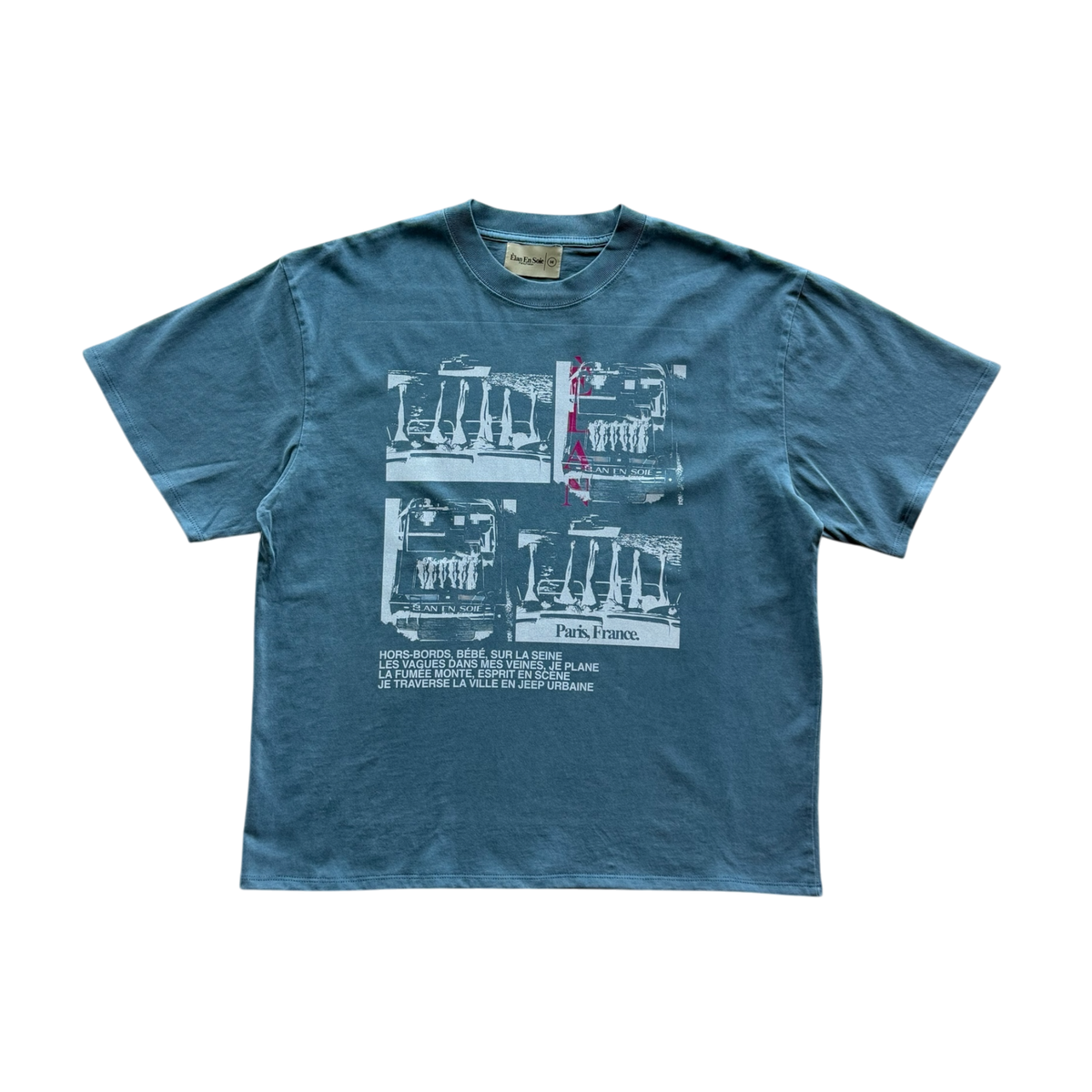 Boat Life Washed Blue Tee