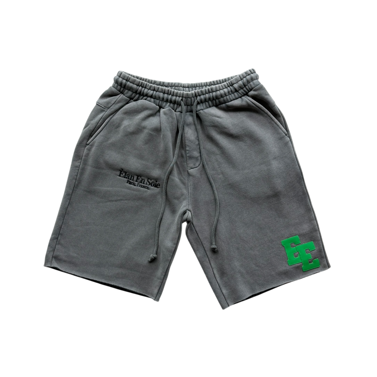 Green Patch Grey Short