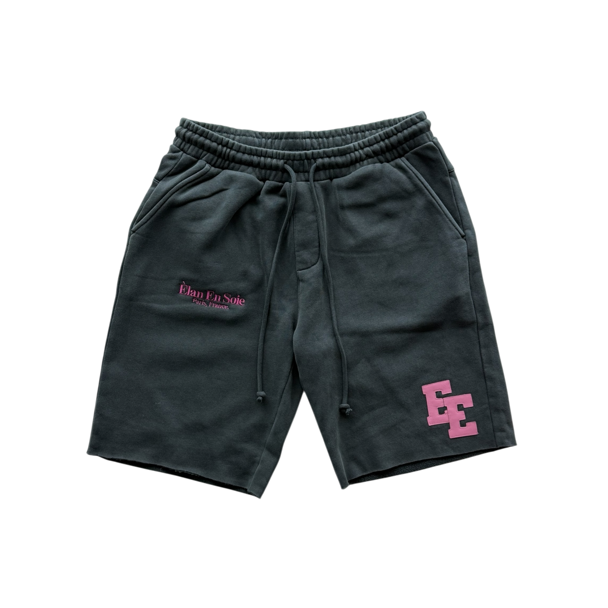 Pink Patch Dark Grey Short