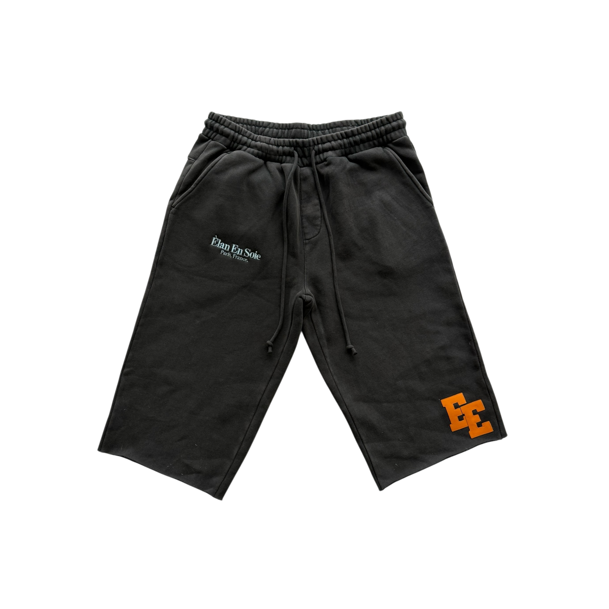 Orange Patch Brown Long Short