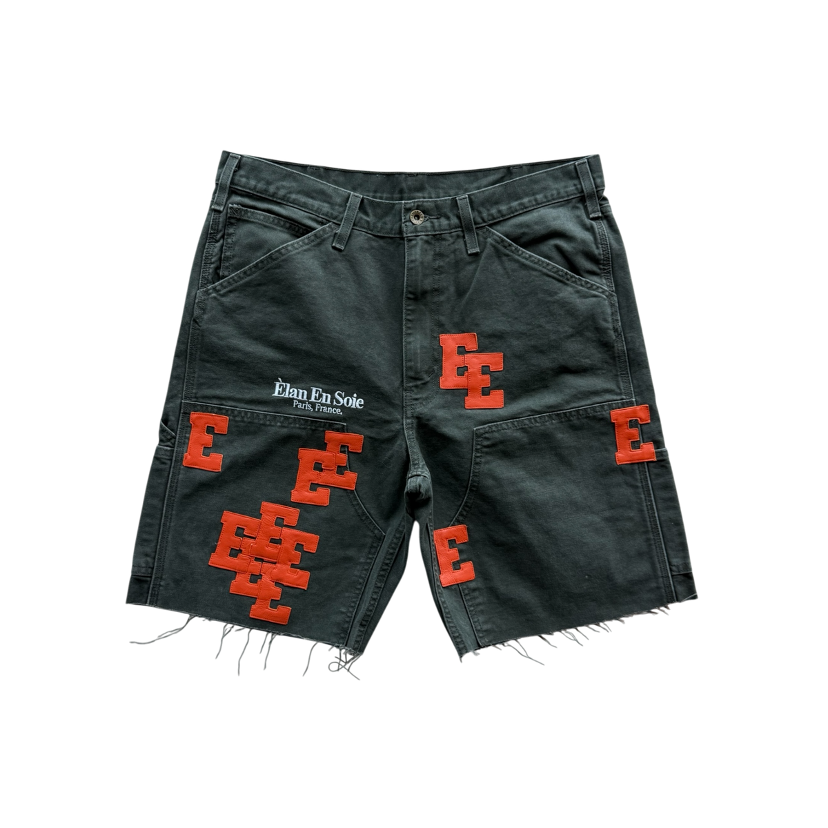 Orange Patch Charcoal Grey Carpenter Short