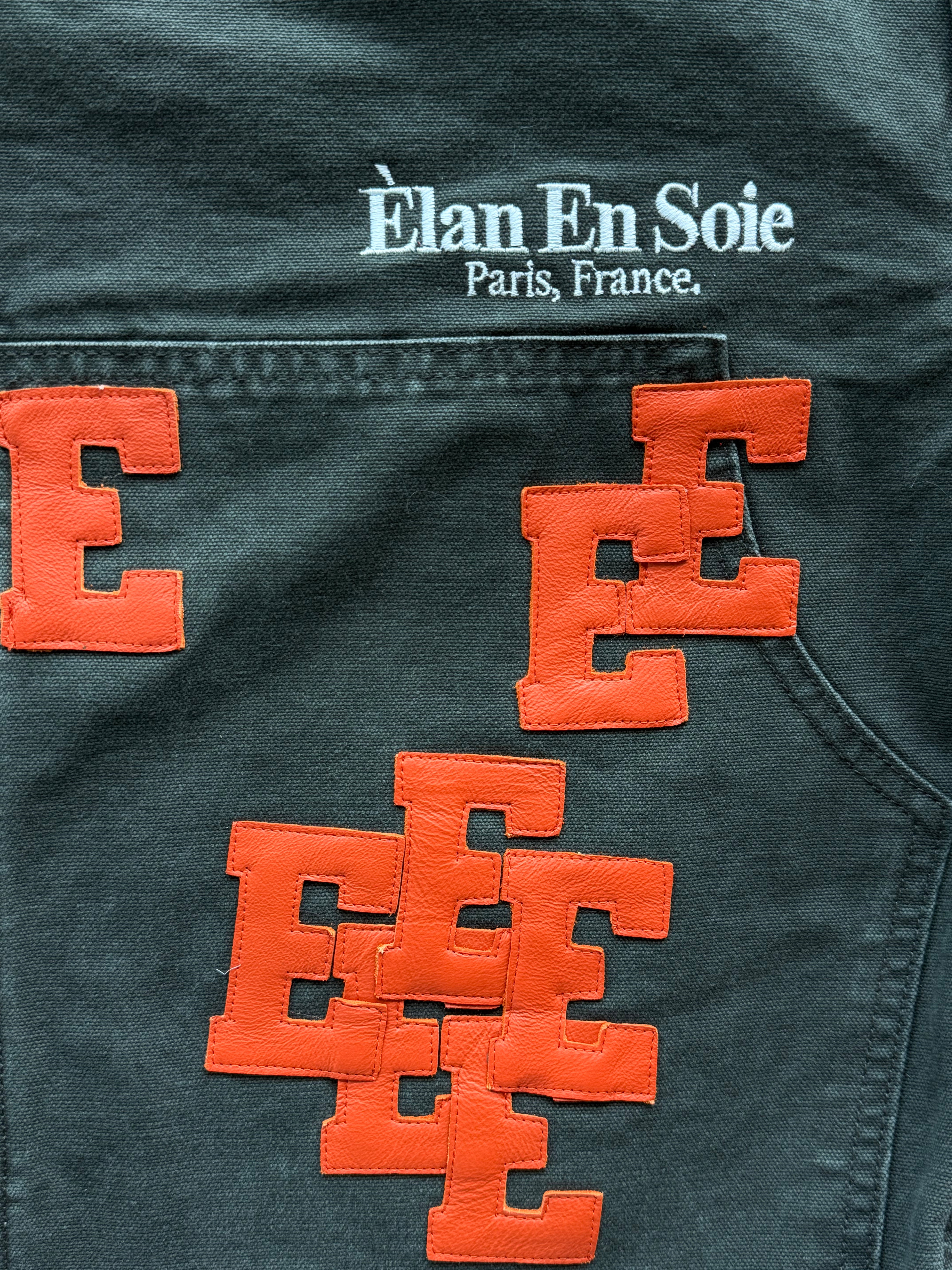 Orange Patch Charcoal Grey Carpenter Short