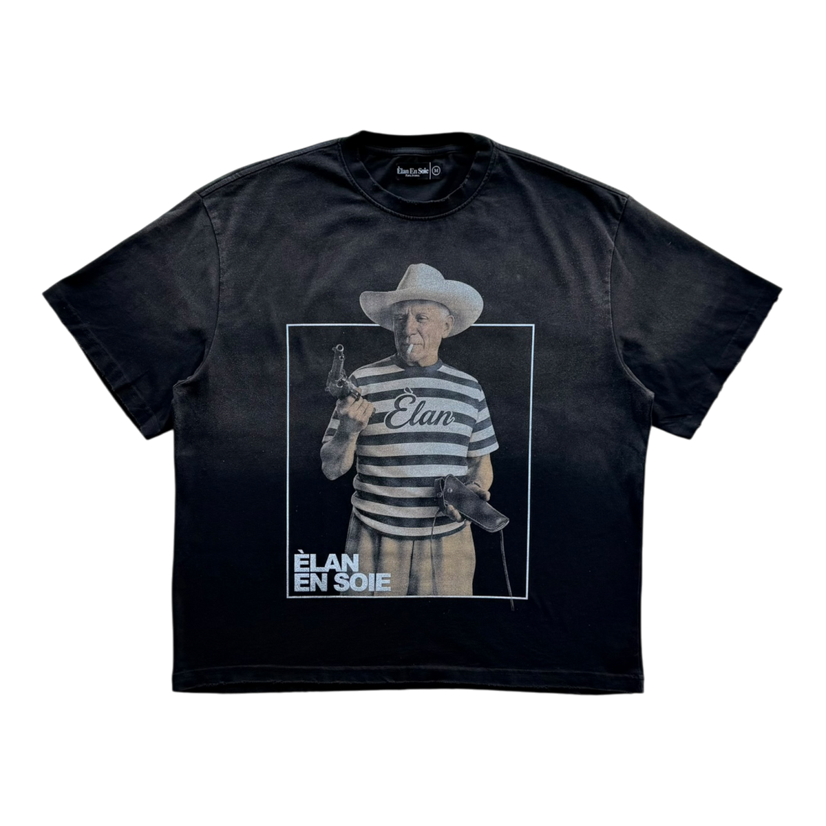 Feel Like Pablo Distressed Tee Black