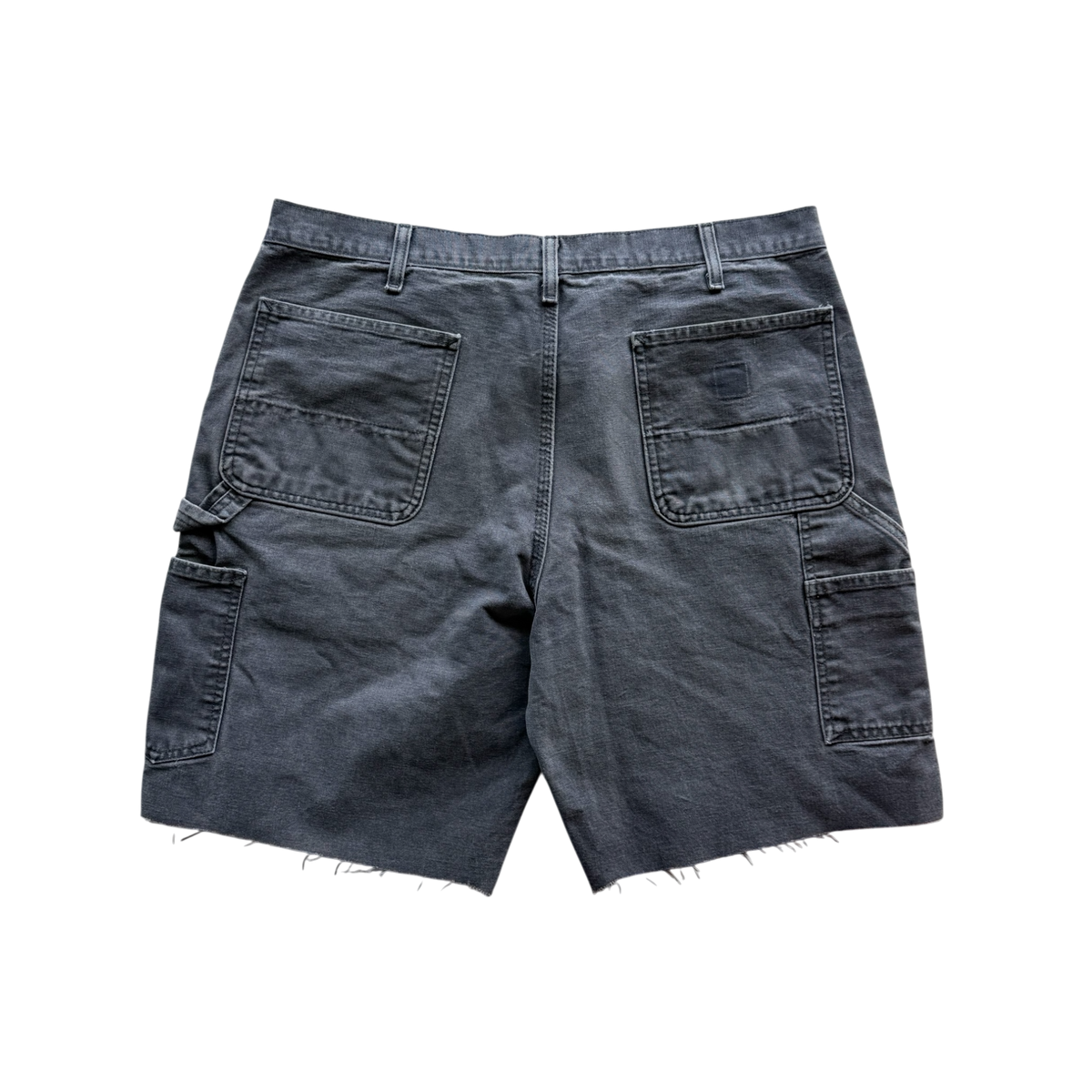 Black and Yellow Patch Washed Grey Carpenter Short