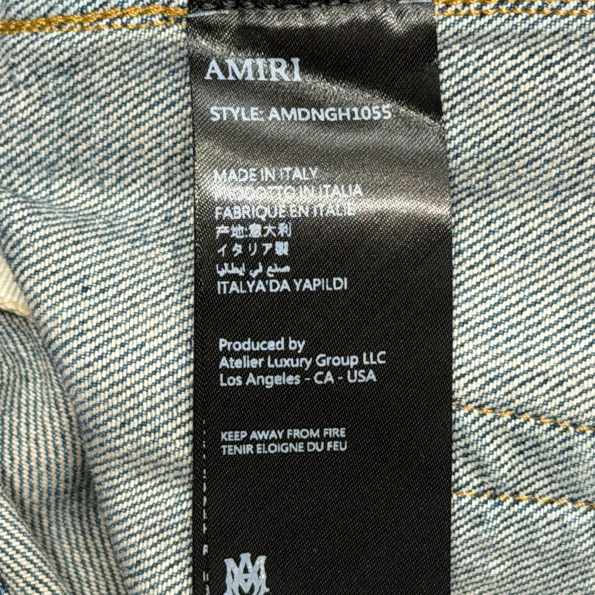 Antique Indigo MA Quad Debossed Carpenter Jeans