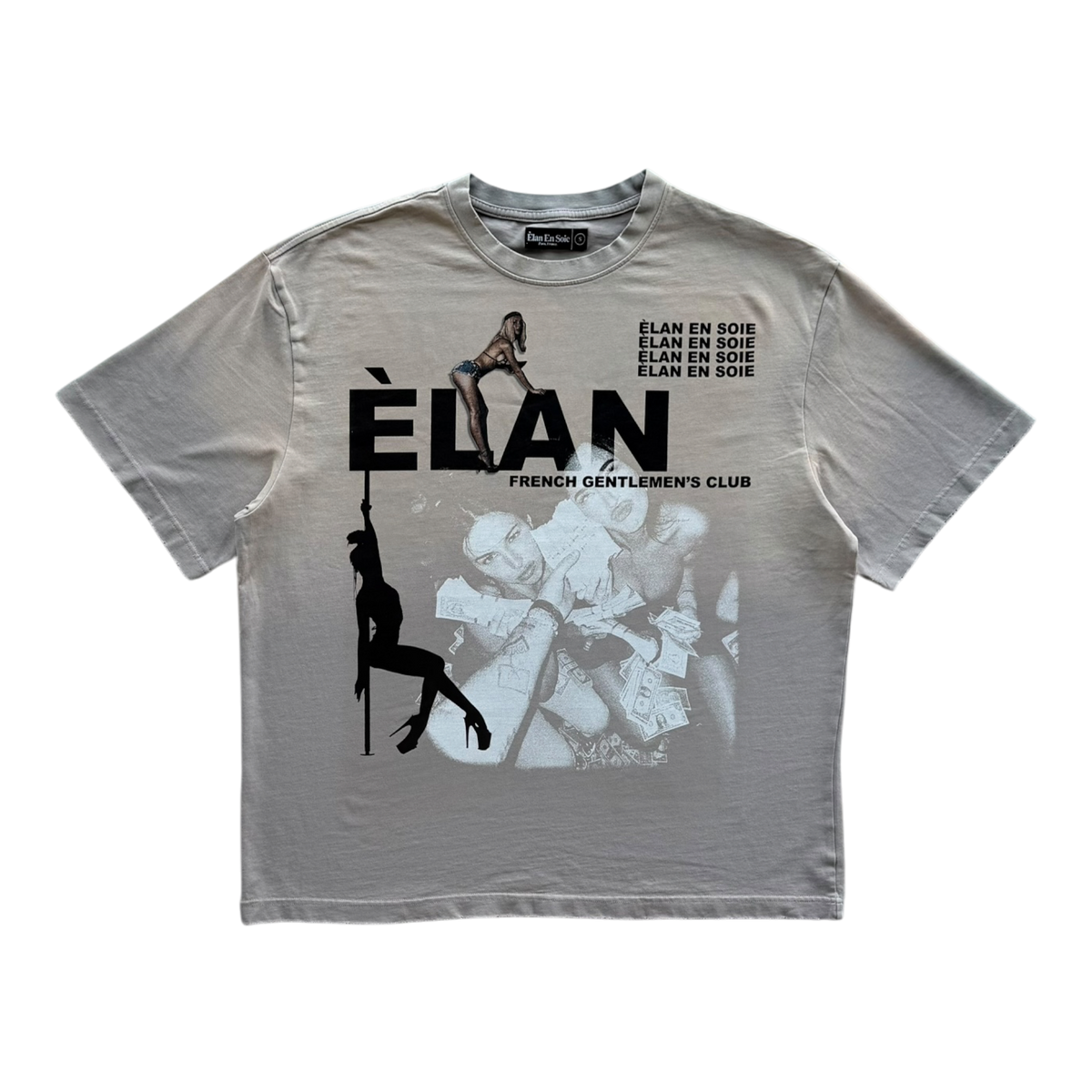 Gentlemen's Club Distressed Tee Tan