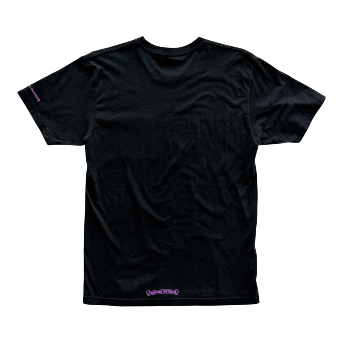 Pink Pocket Neck Logo Short Sleeve Tee