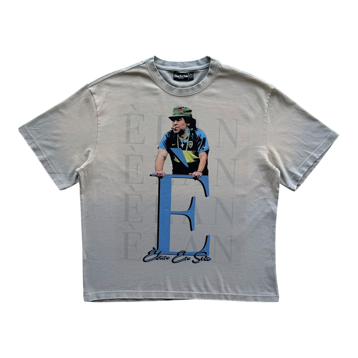 Maradona Distressed Tee Tan