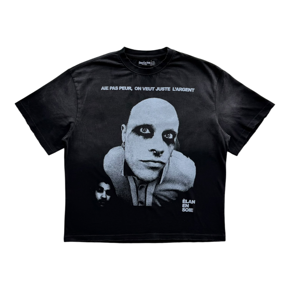 Scared Distressed Tee Black