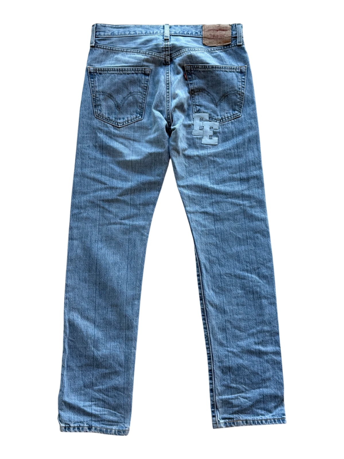 Two Toned Blue Patch Indigo Jean