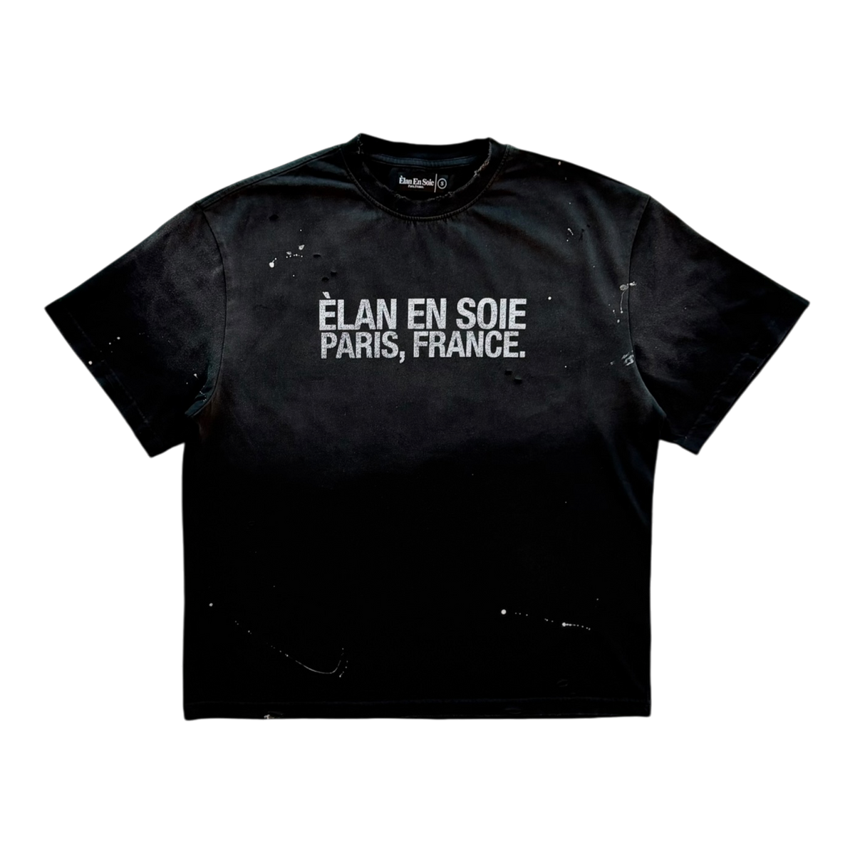Vintage Distressed Tee Black