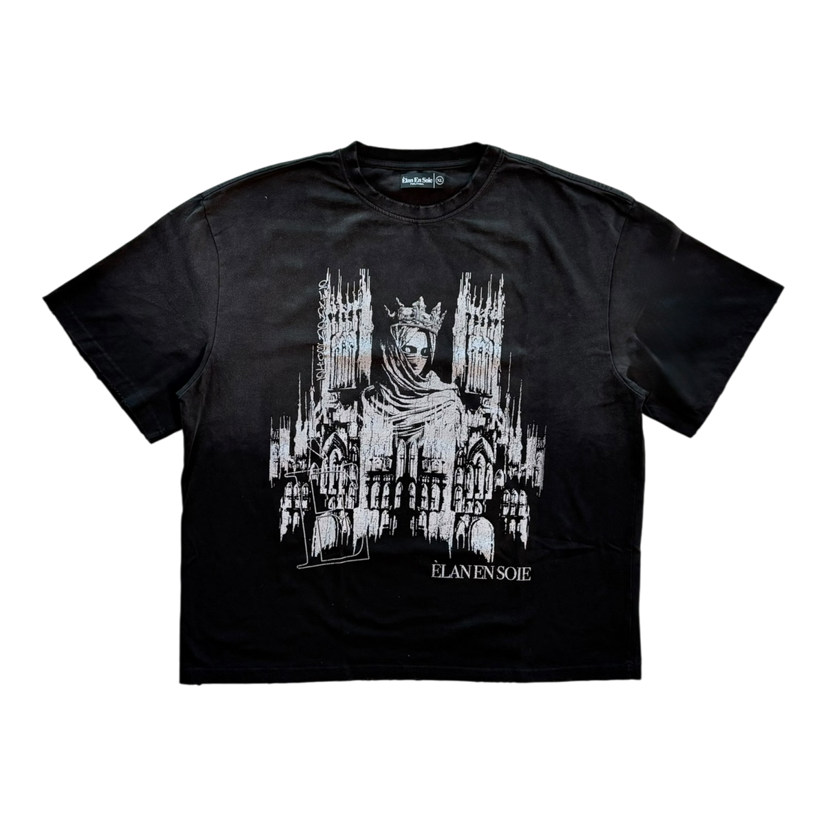 King's Castle Distressed Tee Black