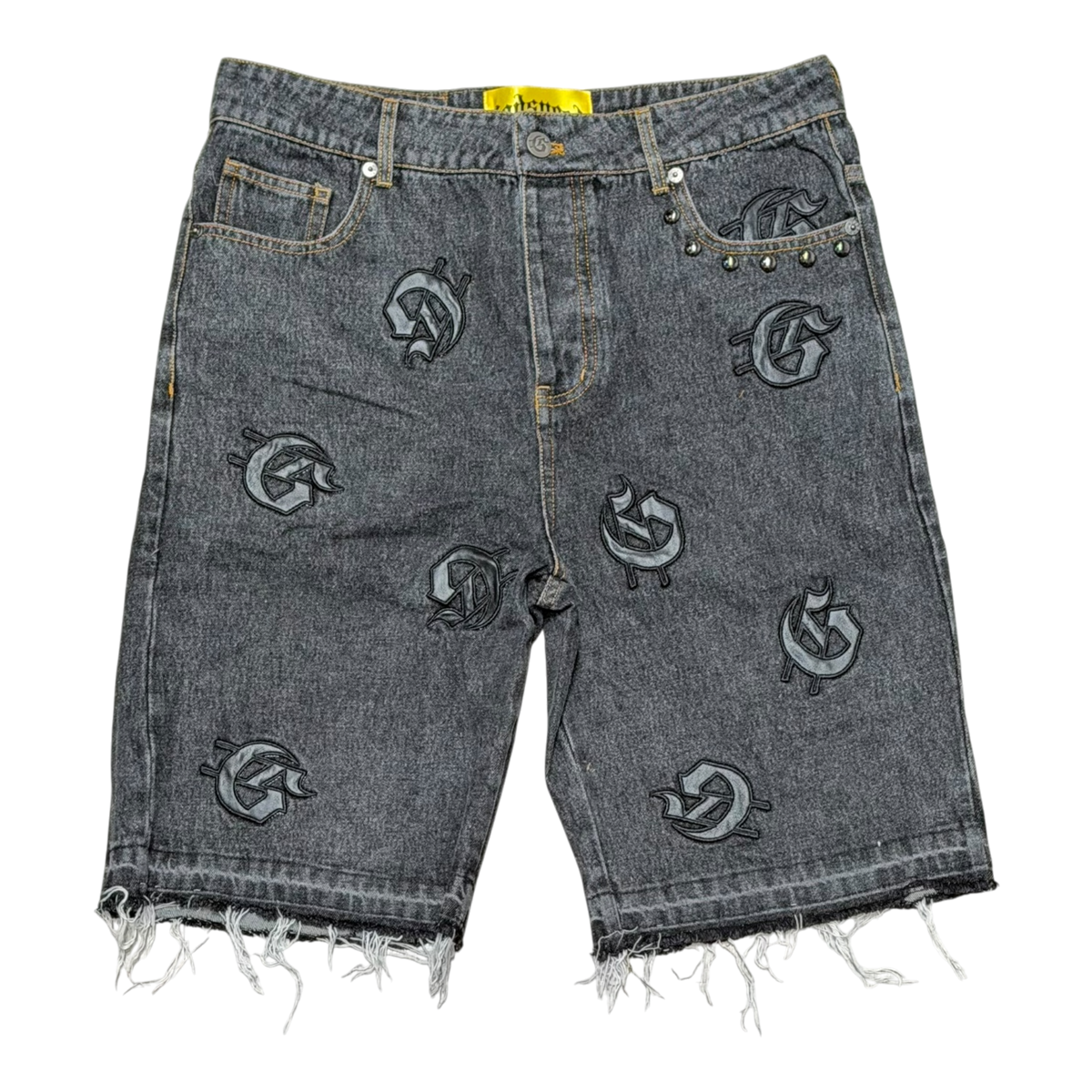 Infinity Denim Shorts Black