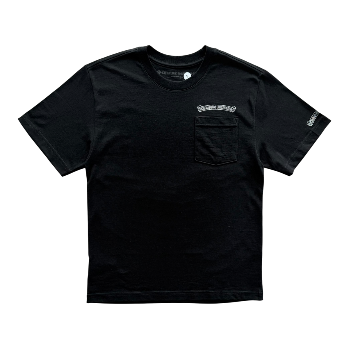 Rainbow Foil Scroll Logo Tee Black