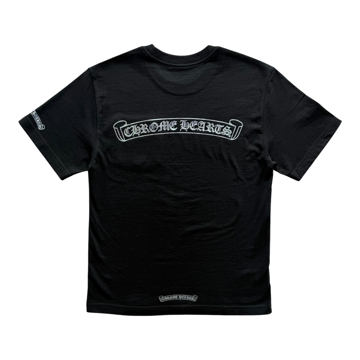 Rainbow Foil Scroll Logo Tee Black