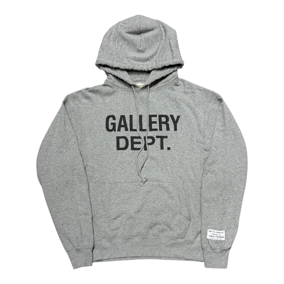 Center Logo Hoodie Heather Grey