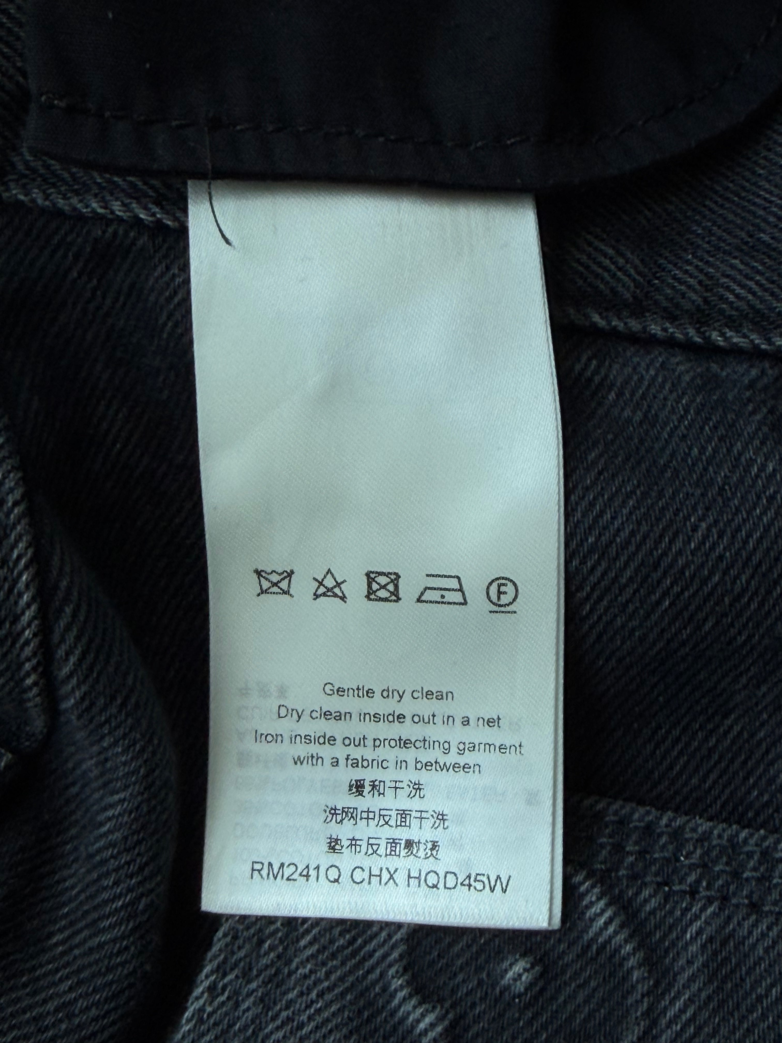 Denim Monogram Carpenter Pants Black