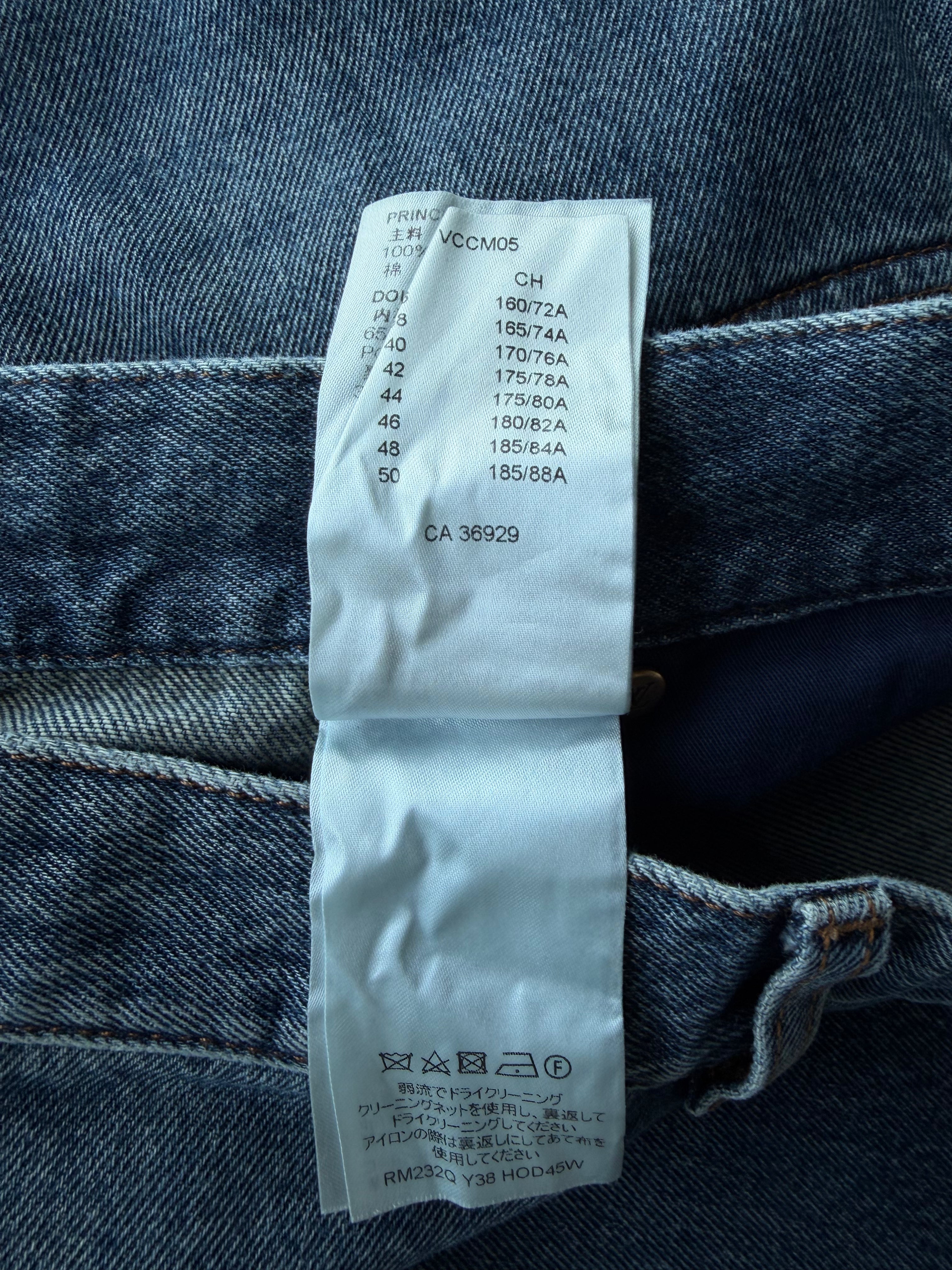 Denim Monogram Carpenter Pants Blue
