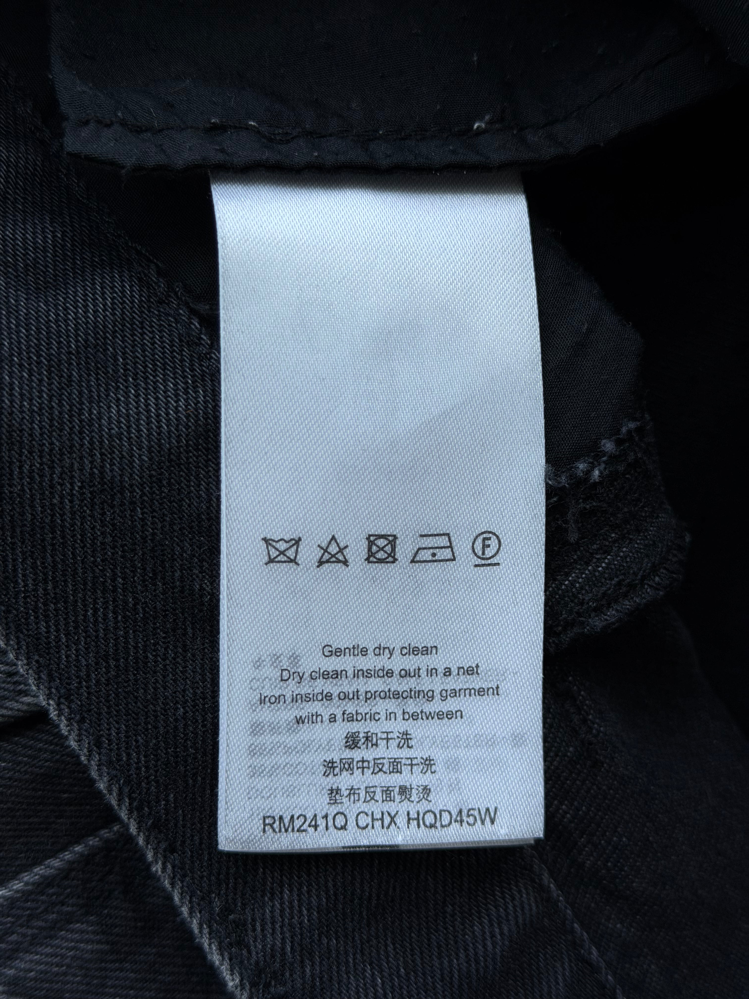 Denim Monogram Carpenter Pants Black