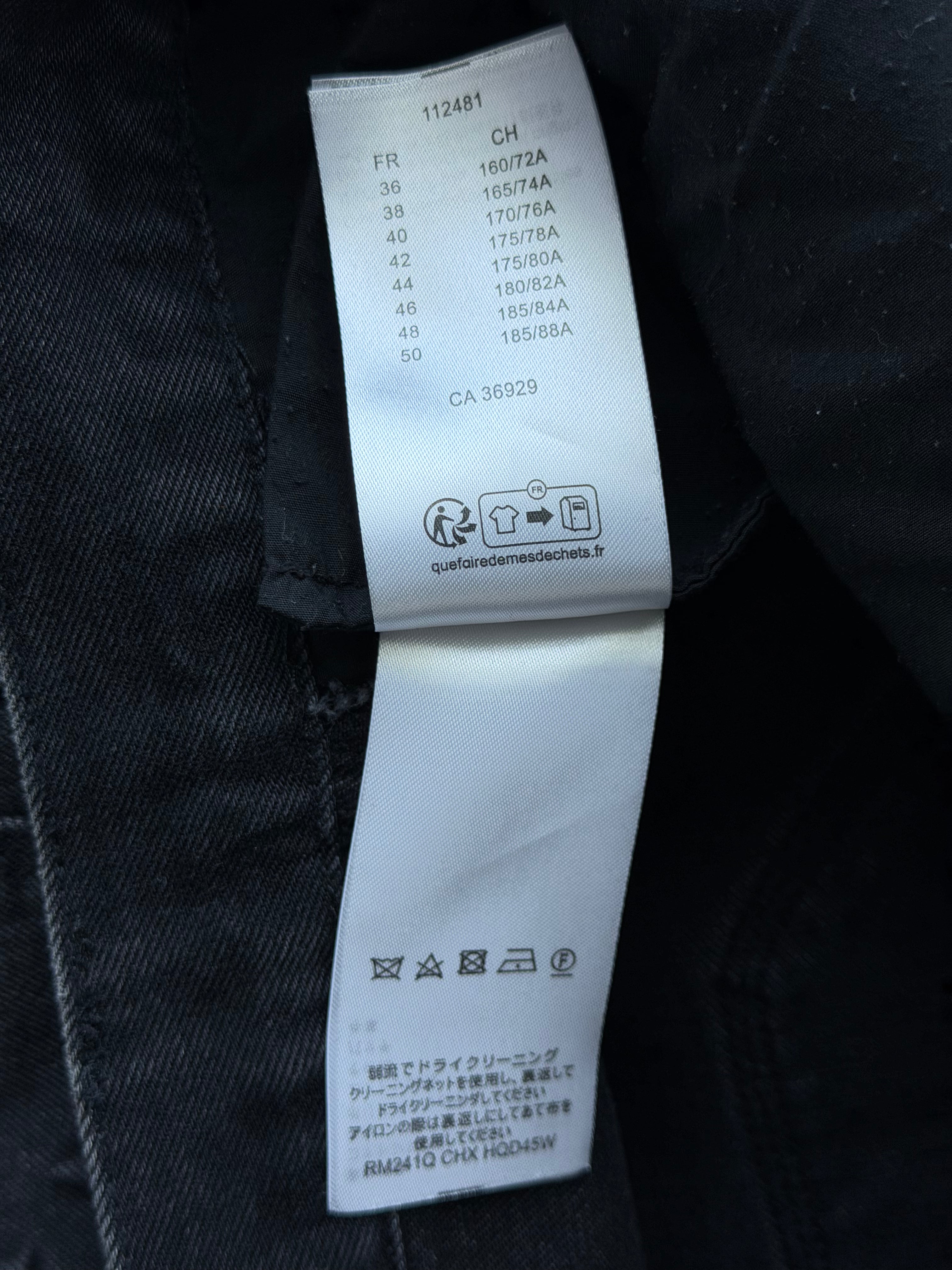 Denim Monogram Carpenter Pants Black